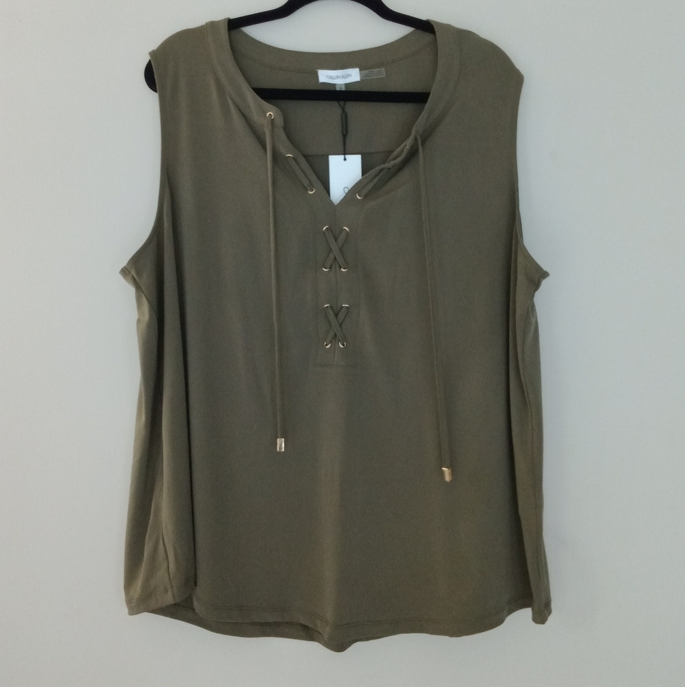 CALVIN KLEIN SLEEVELESS WOMEN TOP SIZE 1X.